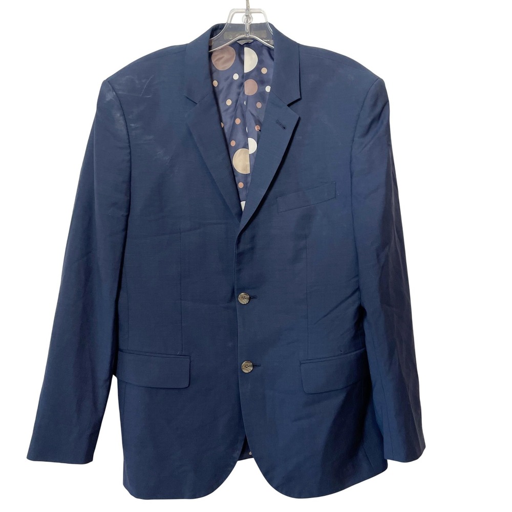 Indochino Made For You Single Breasted Blazer Jacket Blue 42 Formal 2 Buttons‎